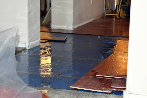 Professional Flood Damage Restoration technician working in Orange, TX